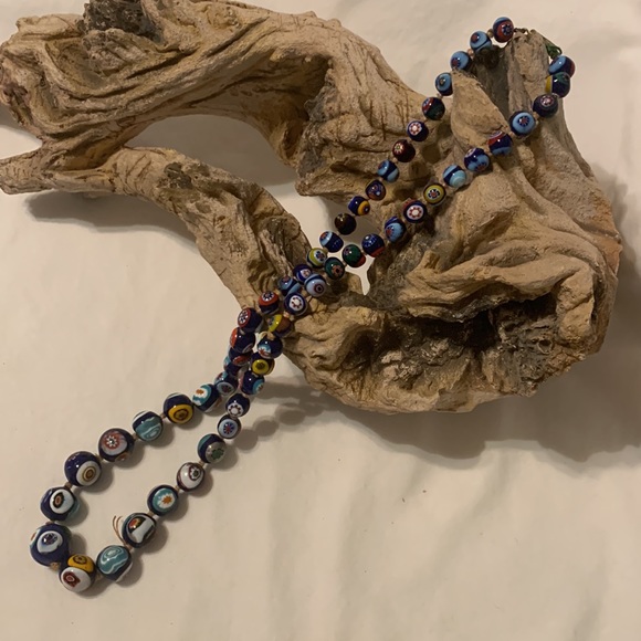 Hand Crafted Glass Beaded Necklace - Picture 4 of 7